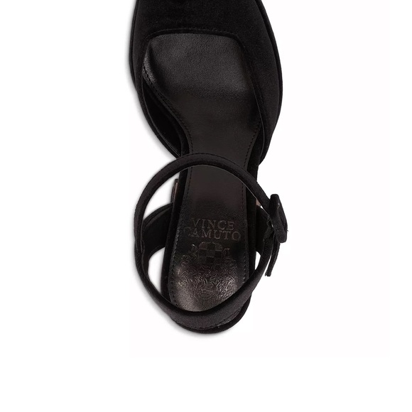Vince Camuto black velvet pumps - Picture 3 of 8